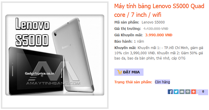 máy tính bảng lenovo s500 Lenovo-s5000